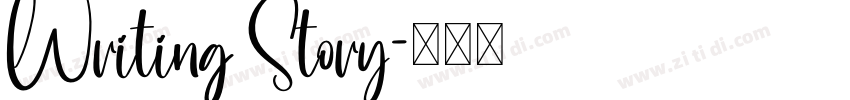 Writing Story字体转换